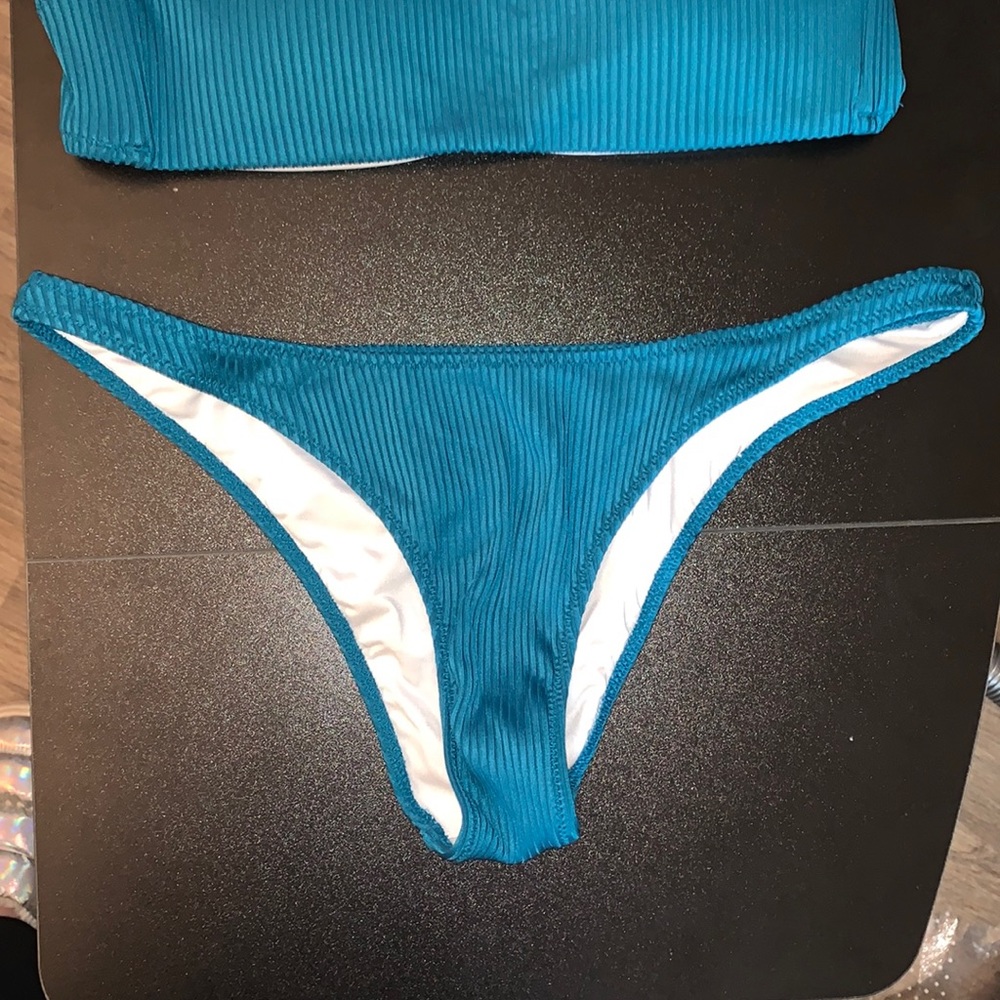 Victorias Secret Teal Bikini Bottoms - Medium